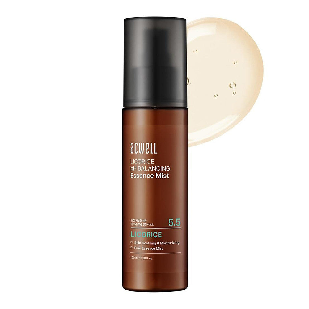 Acwell Licorice pH Balancing Essence Mist Fine Essence Mist for Skin 3.38Oz (100ml)